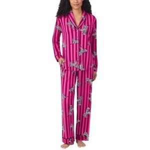 Room Service 2PC Womens Pajama Set Pink Zebra Sleepwear Size XXL